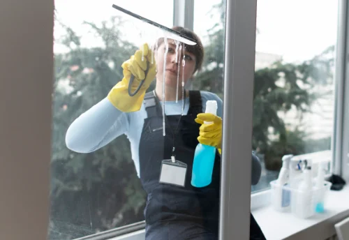 Nettoyage de vitres intérieures et extérieures à Chaux